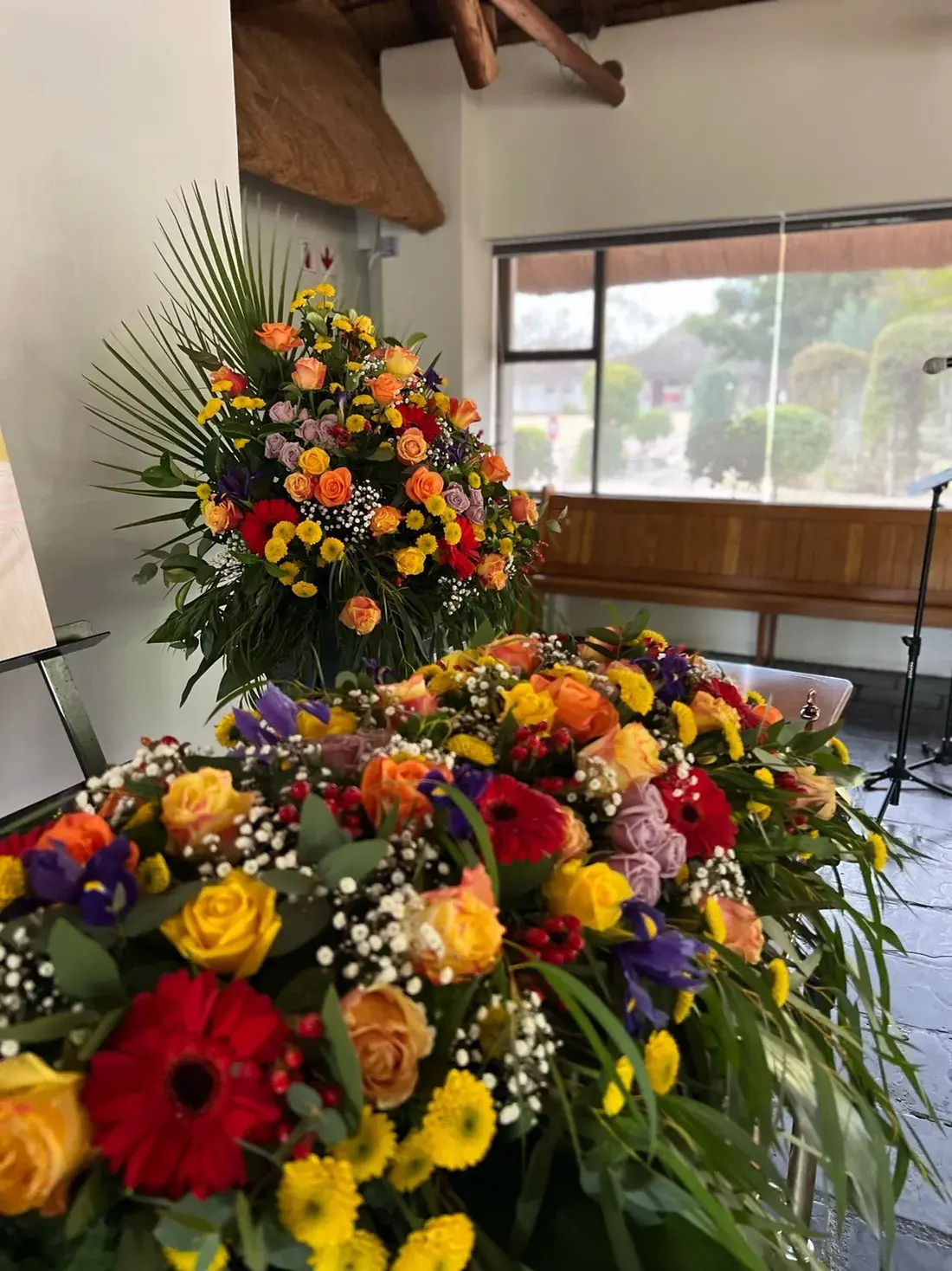 Fleurs et hommage